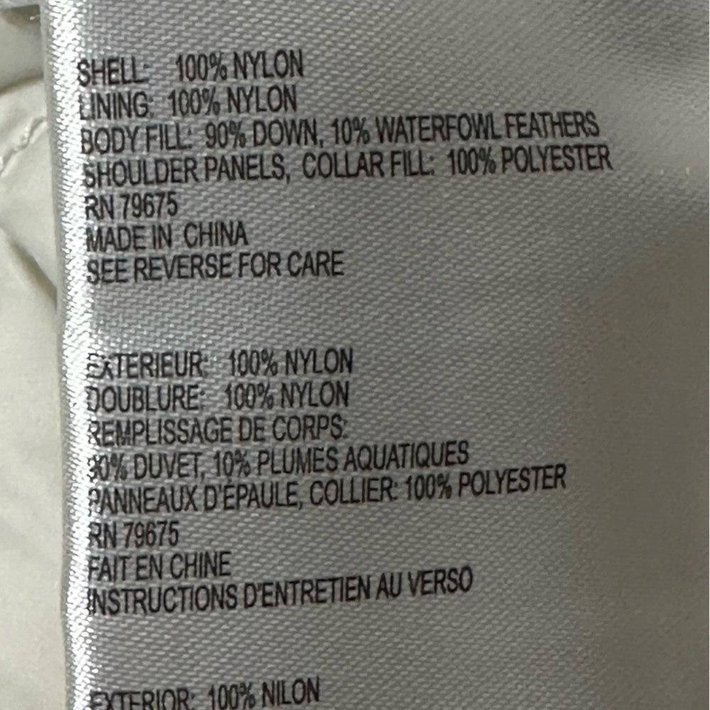 Michael Kors Packable Down Puffer Jacket Women’s L Beige Lightweight Zip - Picture 8 of 10